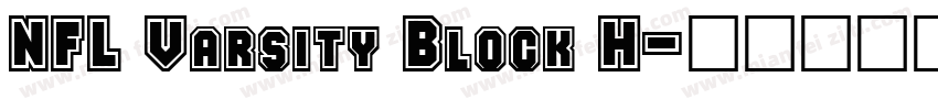 NFL Varsity Block H字体转换